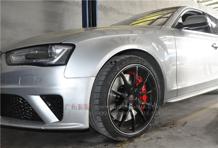 奧迪A4L剎車升級英國AP8520剎車分享