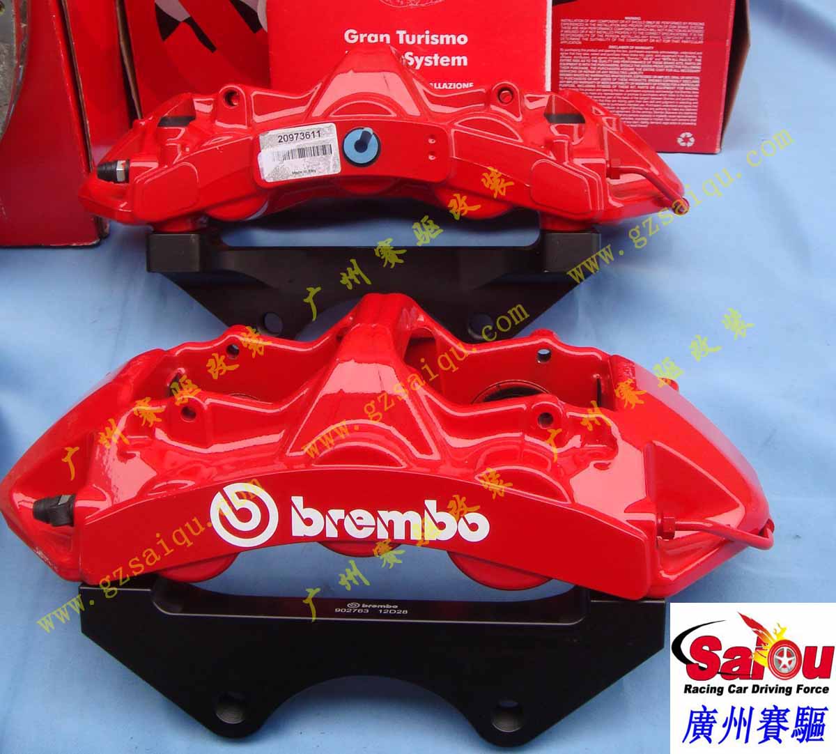 紅色大六活塞BREMBO剎車(chē)卡