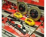 奧迪Q7改裝意大利原裝進口bremboGT4黃色卡鉗 競技版四活塞剎車套裝