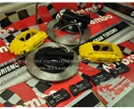 意大利進口剎車配置BREMBO F50大四活塞剎車套裝提升制動力效果顯著