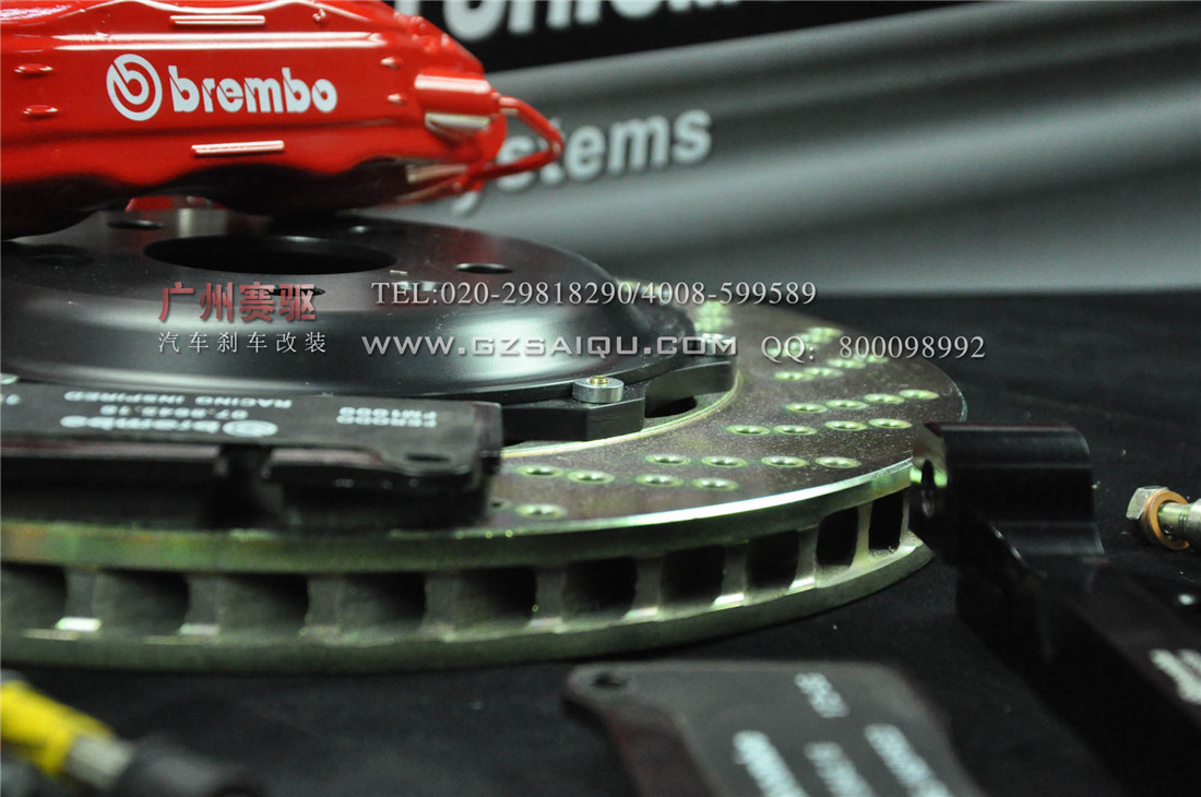 新款帕薩特升級專用BREMBO大四活塞鮑魚套裝 F50剎車卡鉗 配合加大型剎車盤