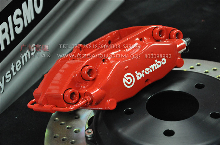 紅色BREMBO F40剎車套裝 4活塞紅色鮑魚(yú) 配合加大型剎車盤(pán) 有多種車型套裝