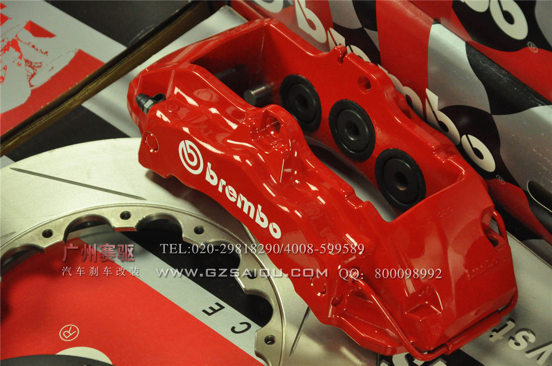 brembo 卡宴六活塞高性能剎車系統套件