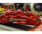 英菲尼迪FX35剎車改裝意大利brembo剎車套件，升級進口前六后四剎車卡鉗